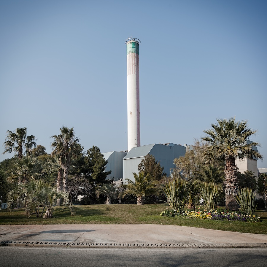 Vue du centre de valorisation énergétique de Toulon