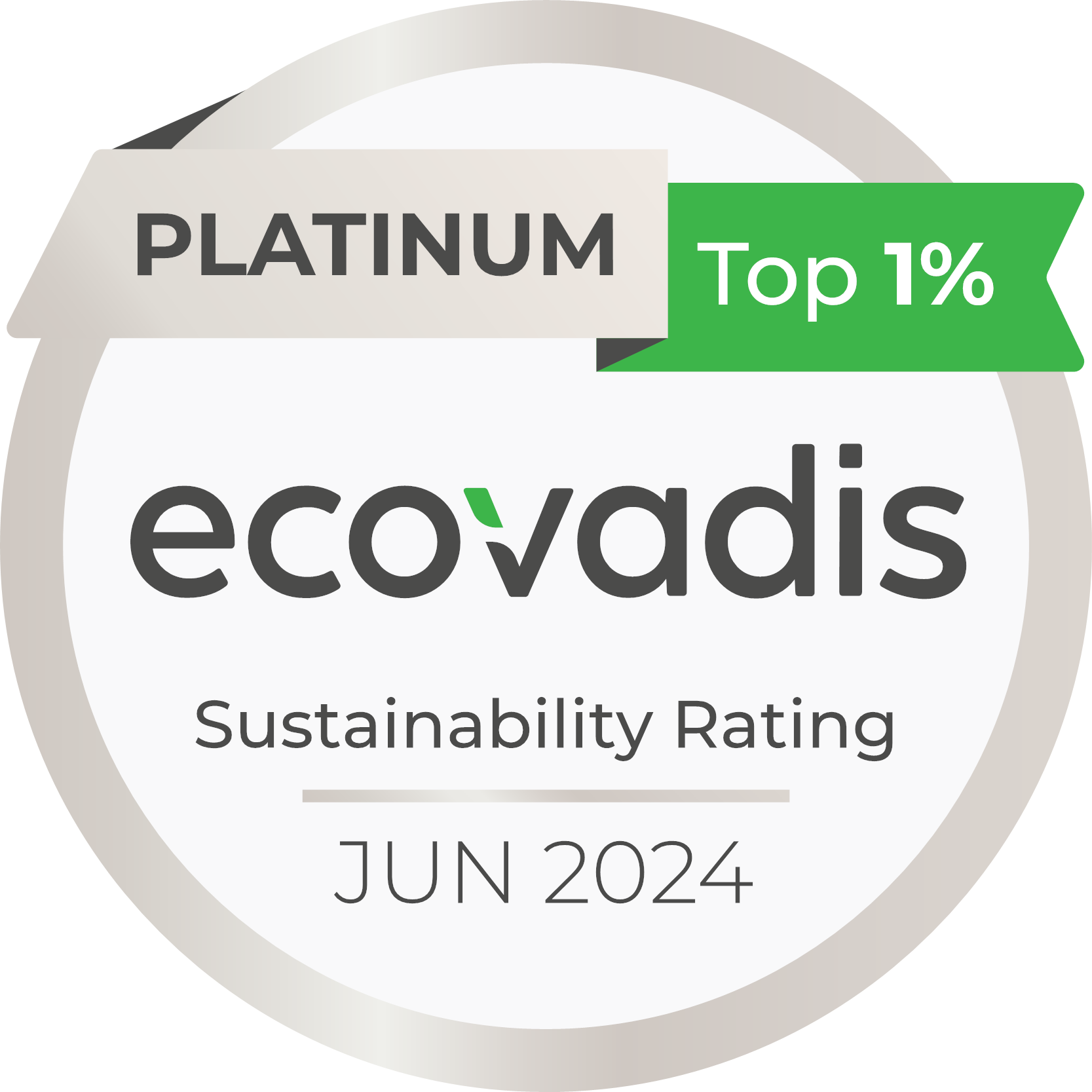 Médaille Ecovadis platine