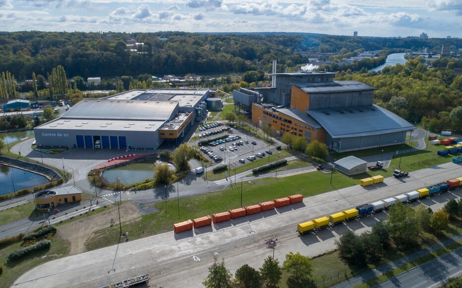 centre de valorisation énergétique de Villers Saint Paul avant les travaux d'extension