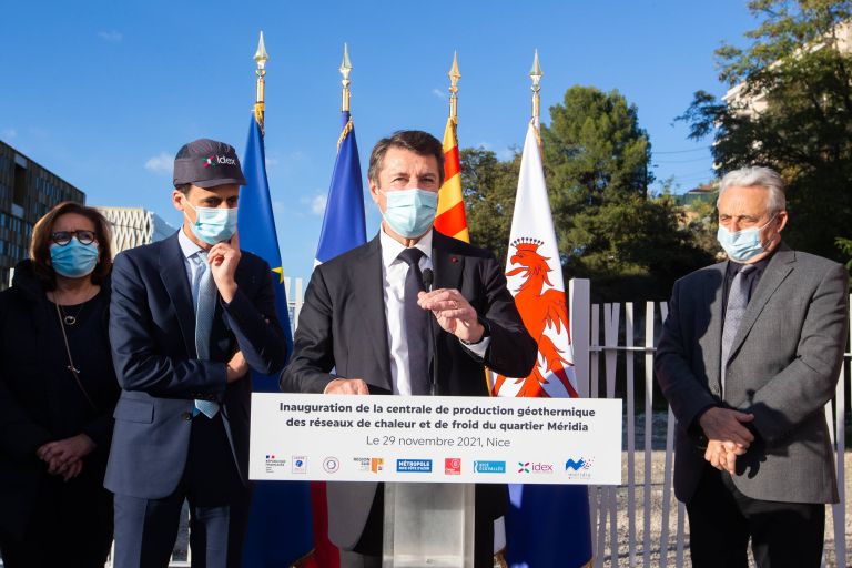 Inauguration centrale géothermique Nice Méridia