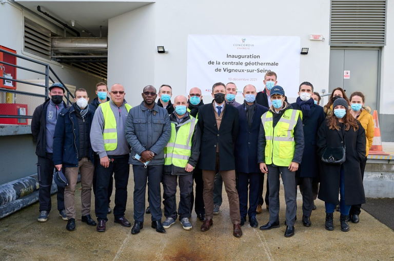 Inauguration centrale géothermique Vigneux sur Seine 