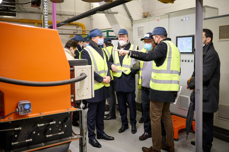 Inauguration centrale géothermique Vigneux sur Seine 