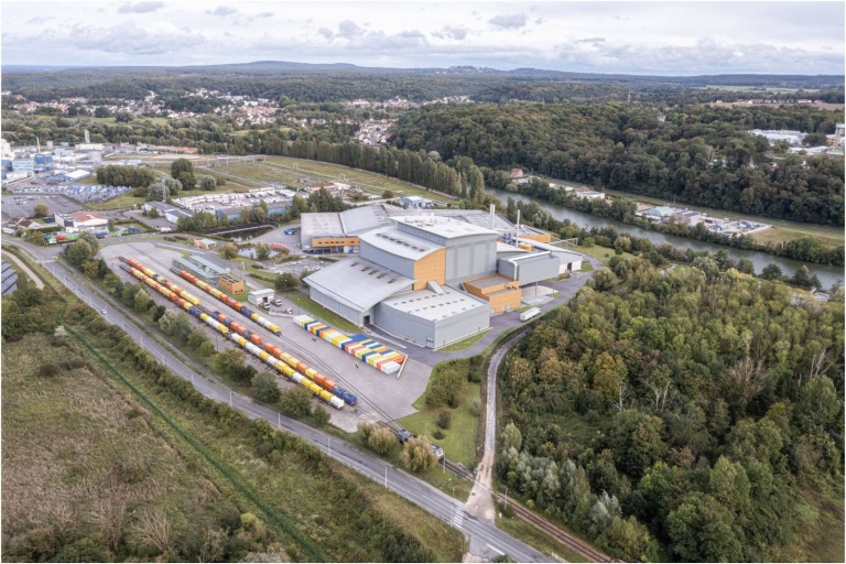 centre de valorisation énergétique de Villers Saint Paul après les travaux d'extension