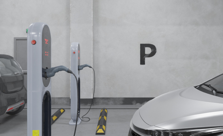 Borne-recharge-voiture-electrique-parking-entreprise