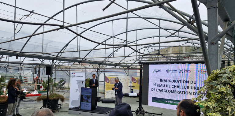 Inauguration réseau de chaleur Agen