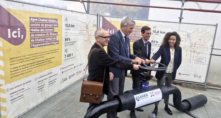 Inauguration réseau de chaleur Agen