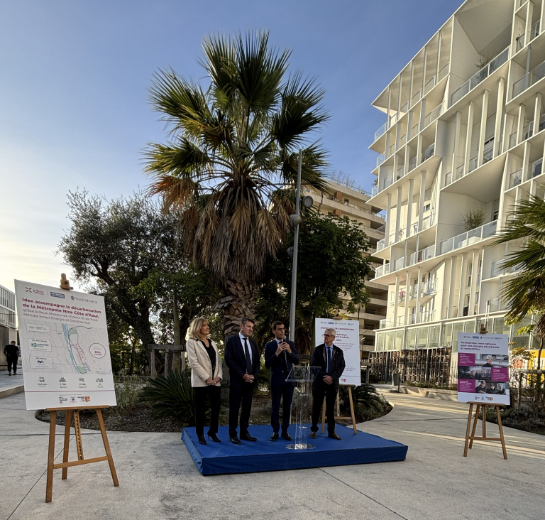 Inauguration réseau de chaleur Géothernice 