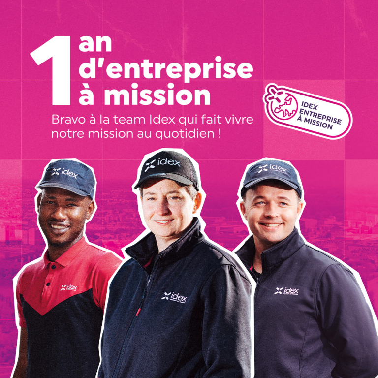 1 an Idex entreprise à mission